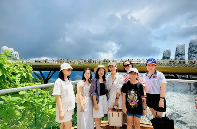 Day 2: DAY 2: BA NA - GOLDEN BRIDGE - MY KHE BEACH (Breakfast, lunch option Ba Na, dinner)