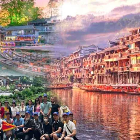 Hanoi - Chongqing - Hongya Cave - Laojun Cave - Panda Park - Ciqikou (5 Days 4 Nights)