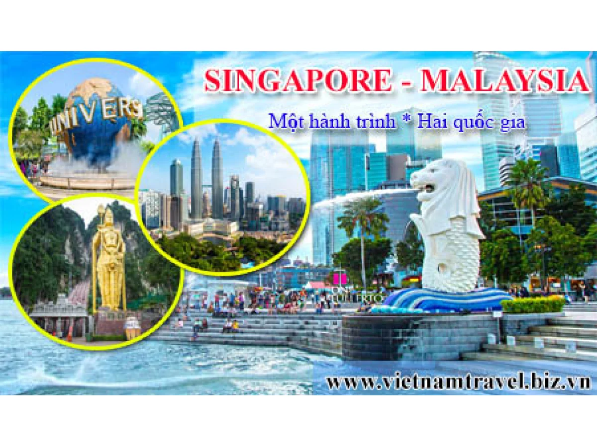Ho Chi Minh City - Singapore - Malaysia 5 Days 4 Nights, Hotel 4-Star, Fly VietnamAirline