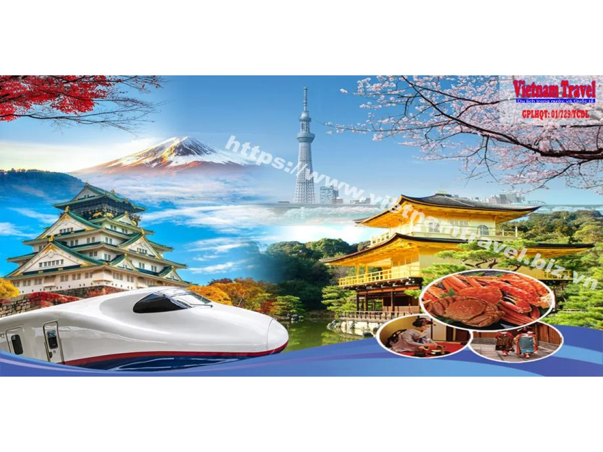 Ho Chi Minh City - Osaka - Nara - Kyoto - Nagoya - Yamanashi - Tokyo 5 Days 5 Nights, 4-5 Star Hotels